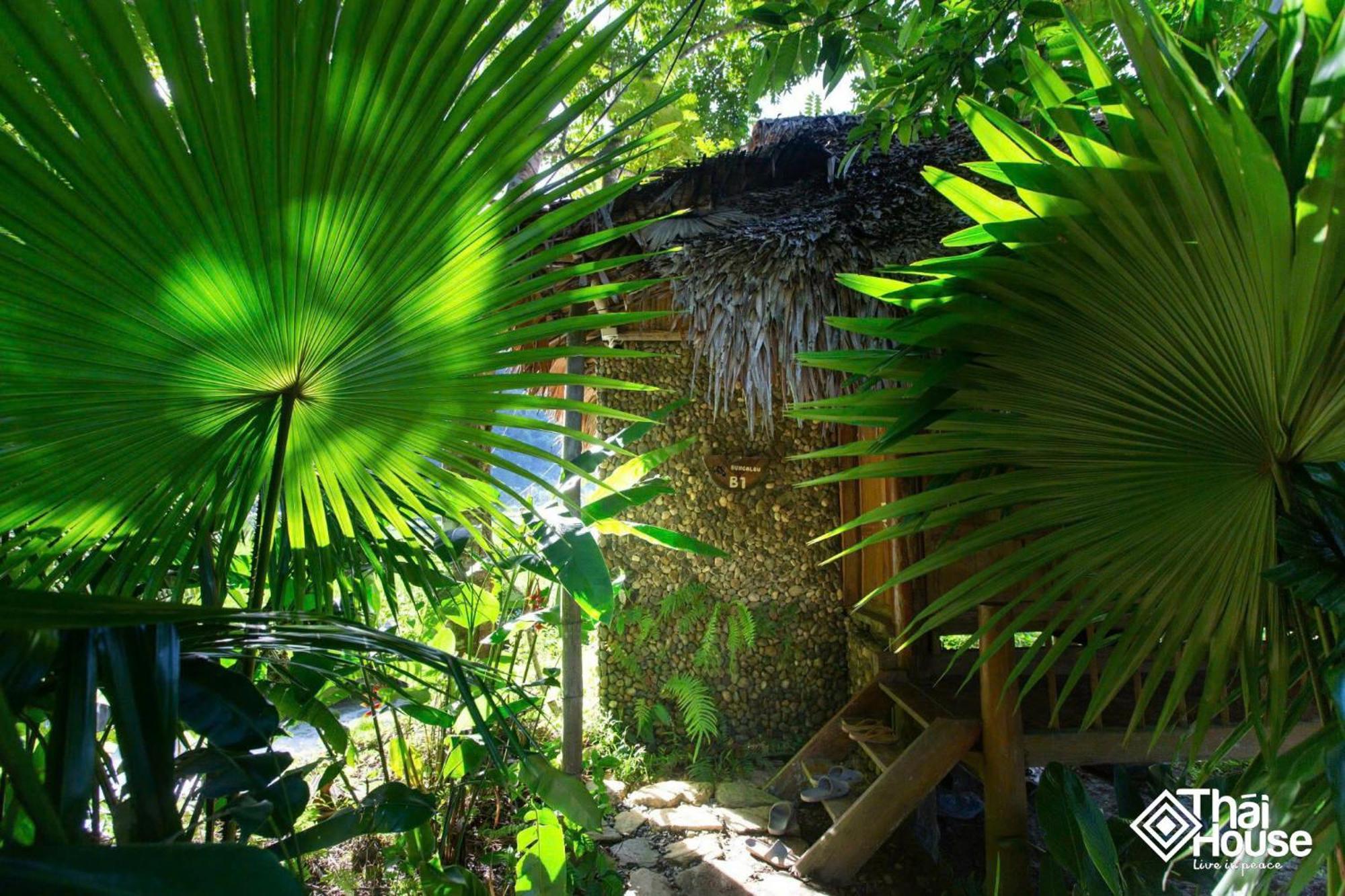 Thai House Pu Luong - Century Old Stilt House With Terrace Views Huong Ba Thuoc Eksteriør bilde