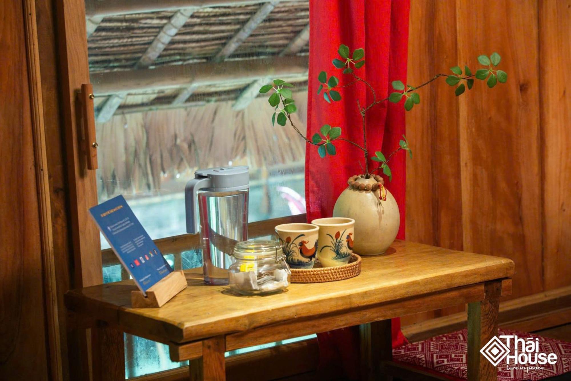 Thai House Pu Luong - Century Old Stilt House With Terrace Views Huong Ba Thuoc Eksteriør bilde